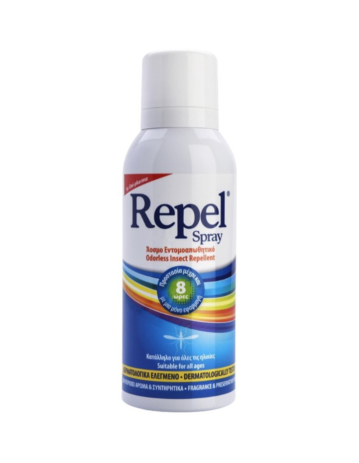 REPEL Spray άοσμο εντομοαπωθητικό 100ml