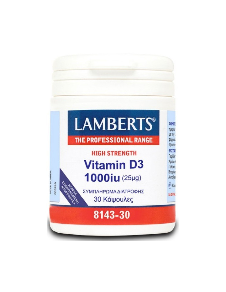 Lamberts Vitamin D3 1000iu 30 Caps