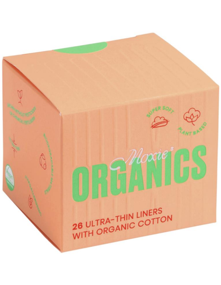 Moxie Organics Ultra Thin Panty Liners Pads 26pcs