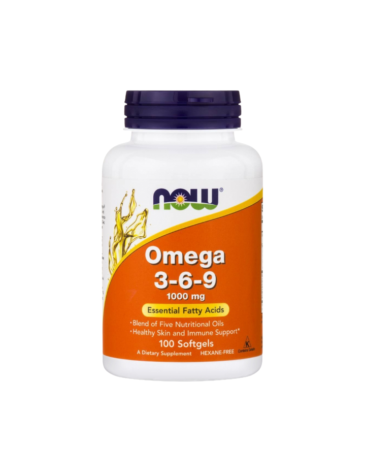 NOW Omega 3-6-9 Essential Fatty Acids 1000mg 100 softgels
