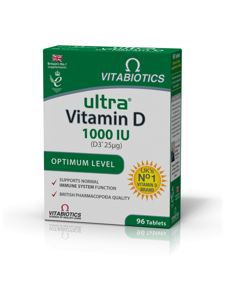 Vitabiotics Ultra Vitamin D (D3 1000iu) 96 Tabs