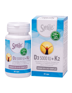 Smile D3 5000iu + K2 60 Caps