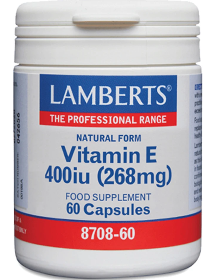 Lamberts Vitamin E 400iu Natural Form 60 Caps