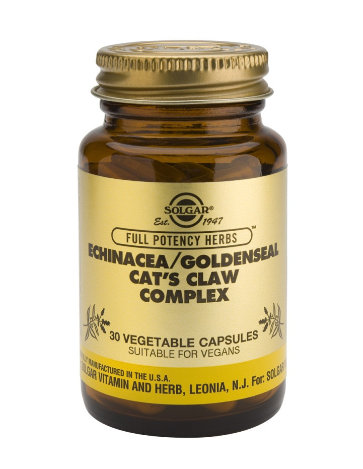Solgar Echinacea/Goldenseal Cat's Claw Complex Veg.Caps 30s