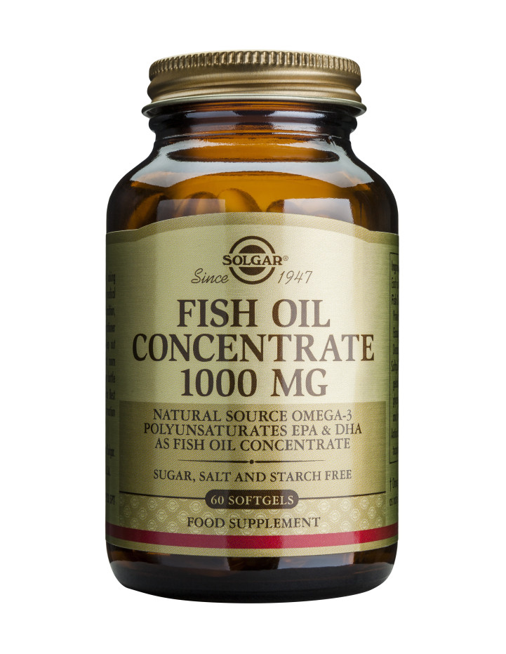 Solgar Fish Oil Concentrate 1000mg Softgels 60s