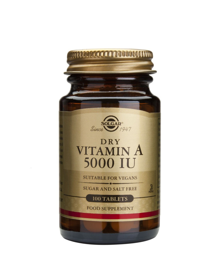 Solgar Vitamin A 5000 iu Dry Tabs 100s