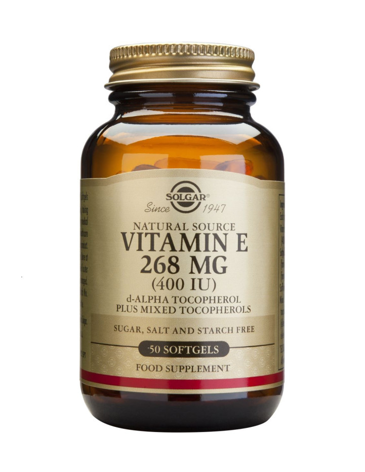 Solgar Vitamin E 268mg 400 iu Softgels 50s