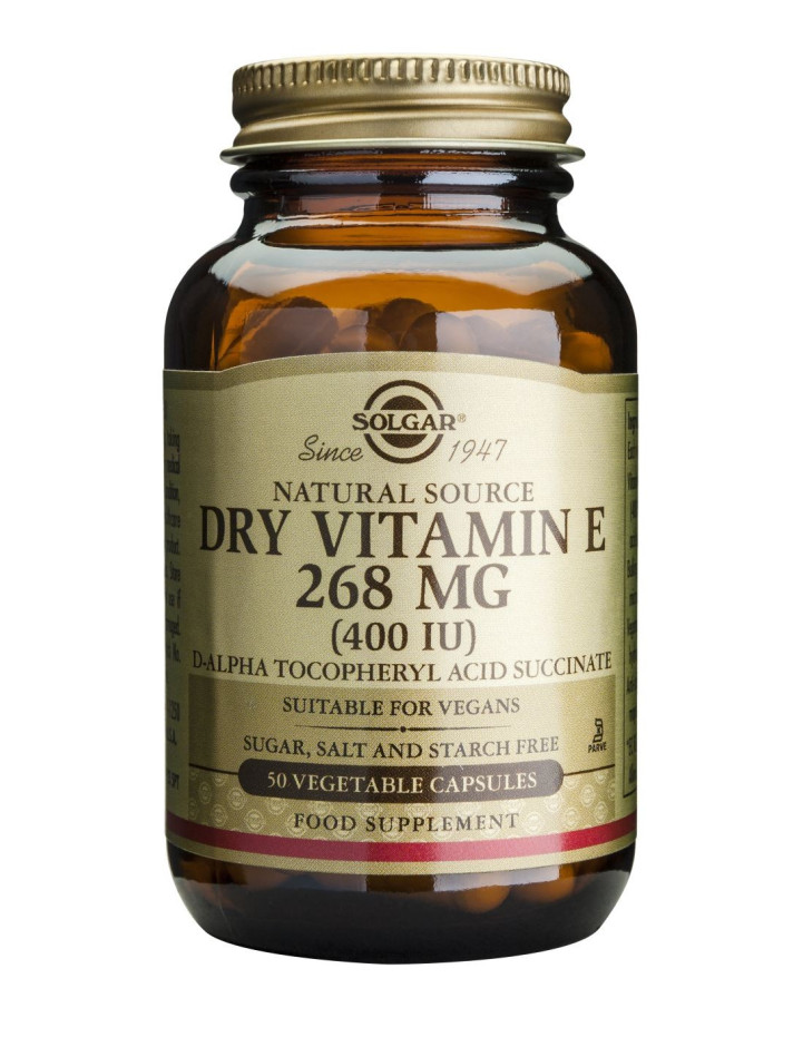 Solgar Vitamin E 400 iu Dry Veg.Caps 50s