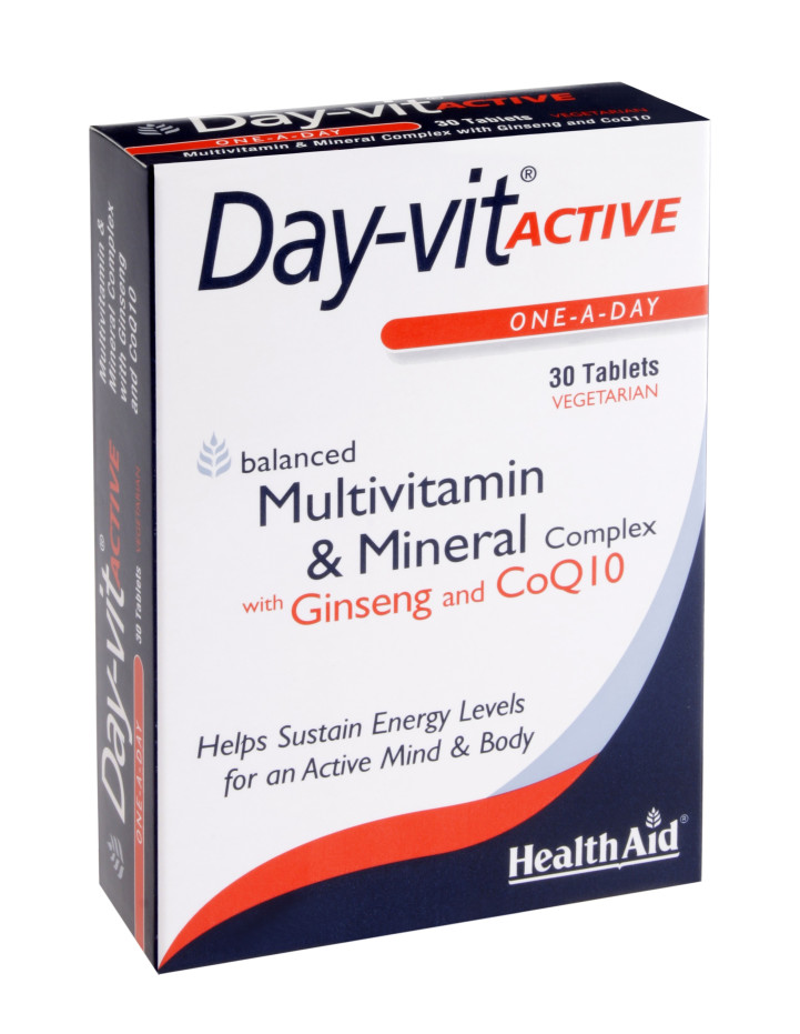 HEALTH AID ACTIVE PLUS Co-Q-10 & GINSENG -blister 30 tabs