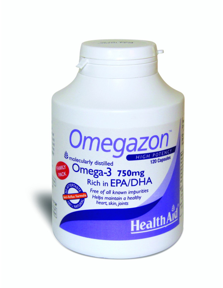 HEALTH AID OMEGAZON OMEGA-3 750mg Rich in EPA/DHA 120 caps