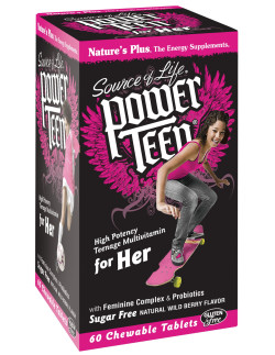 NATURE'S PLUS SOURCE OF LIFE POWER TEEN FOR HER 60 chewable tabs