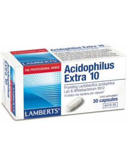 LAMBERTS ACIDOPHILUS EXTRA 10 (MILK FREE) 30 caps
