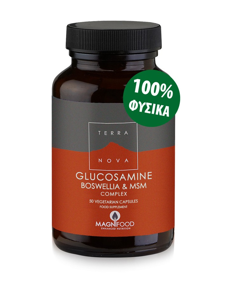 TERRANOVA Glucosamine, Boswellia & ΜSM Joint Support Complex 50 veg. Caps