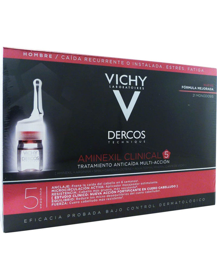 VICHY Dercos Aminexil Clinical 5 for Man 21monodoses