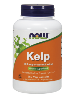 NOW Kelp 325 mcg of Natural Iodine 250 Veg.Caps