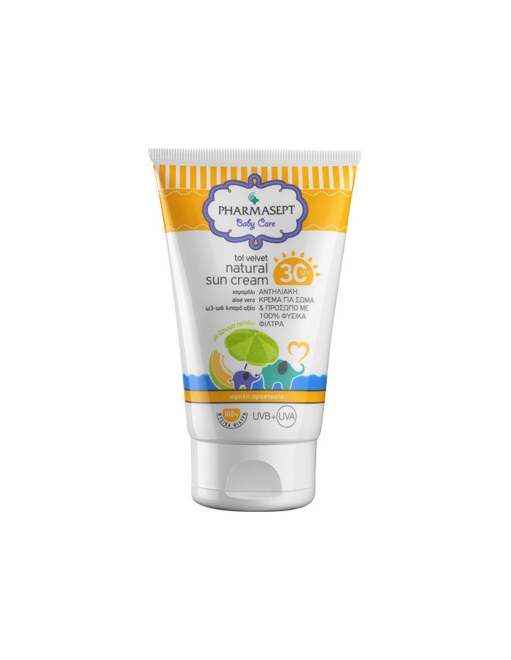 PHARMASEPT Baby Care Top Velvet Natural Sun Cream 100ml SPF30 100ml