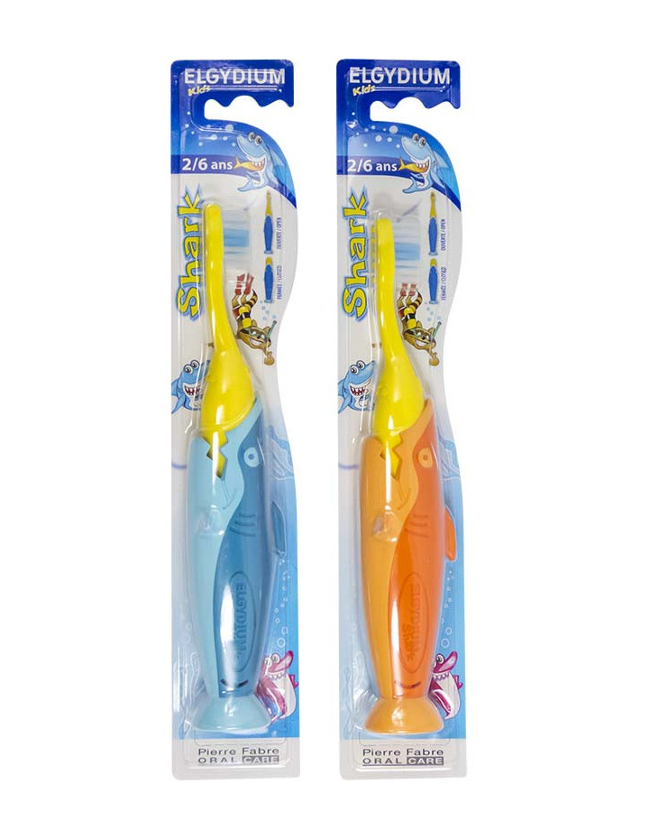 ELGYDIUM Kids Toothbrush Shark 2-6 years 1 τεμάχιο